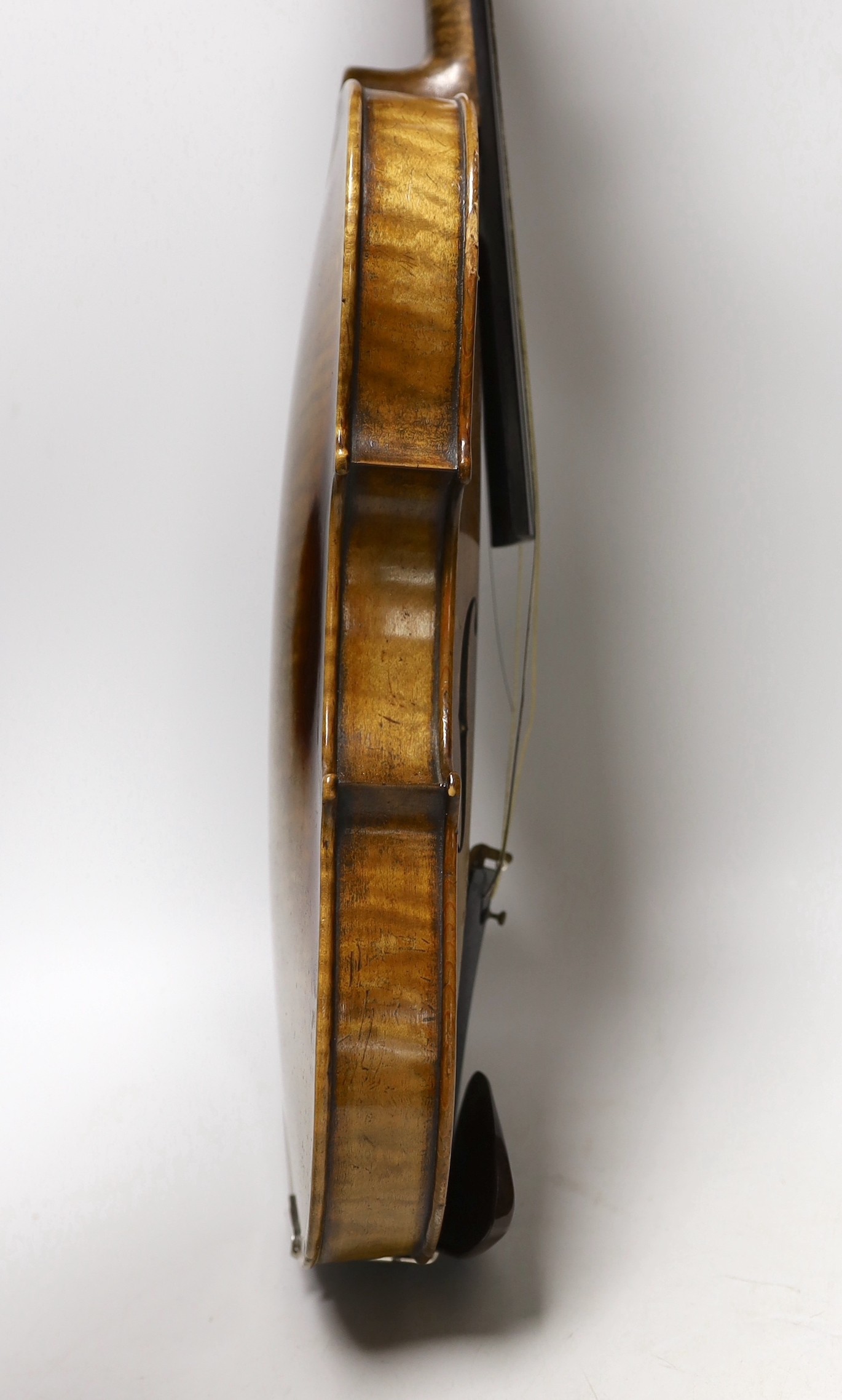 A Louis Lowendall Maggini violin, label inscribed and dated 1885, cased